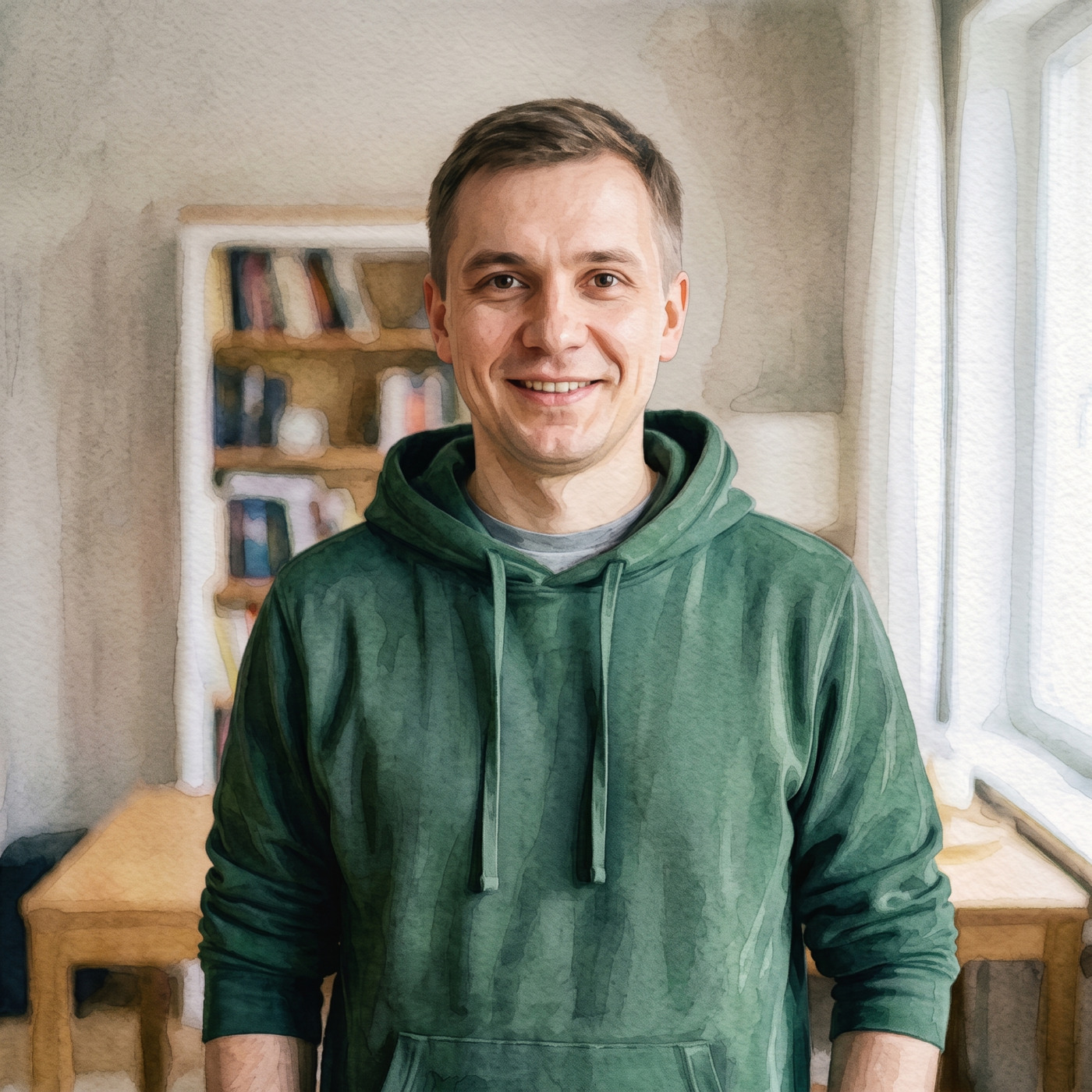 После: Акварельный портрет